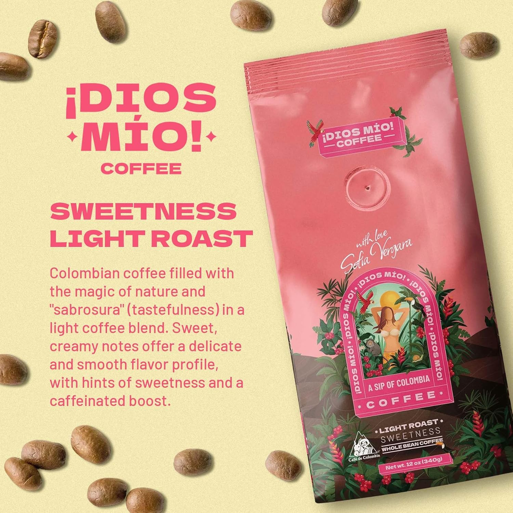 Café en grano 100% colombiano – Tostión suave – 340 gr - X3