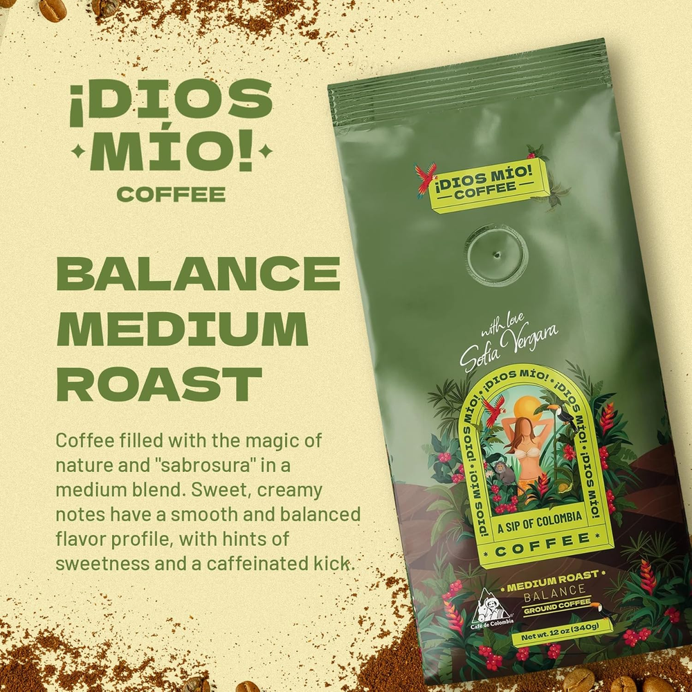 Medium Roast, Ground, 12 Oz bag, Packx2