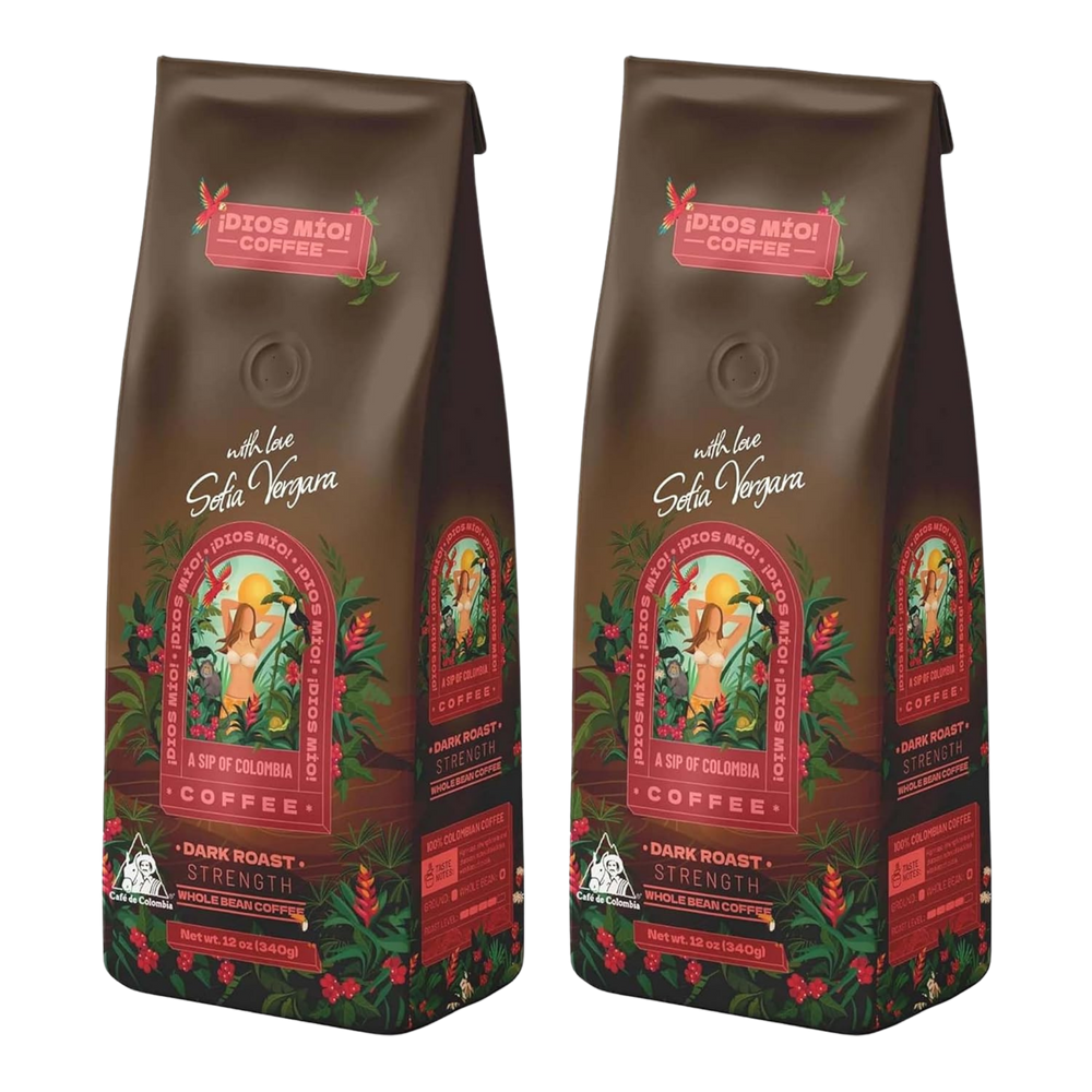 Dark Roast, Whole Bean, 12 Oz bag, Packx2
