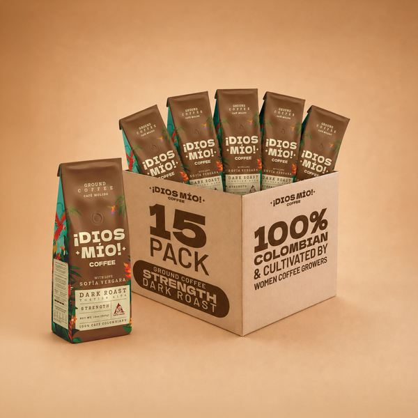 Dark Roast, Ground, 12 Oz bag, Pack x15