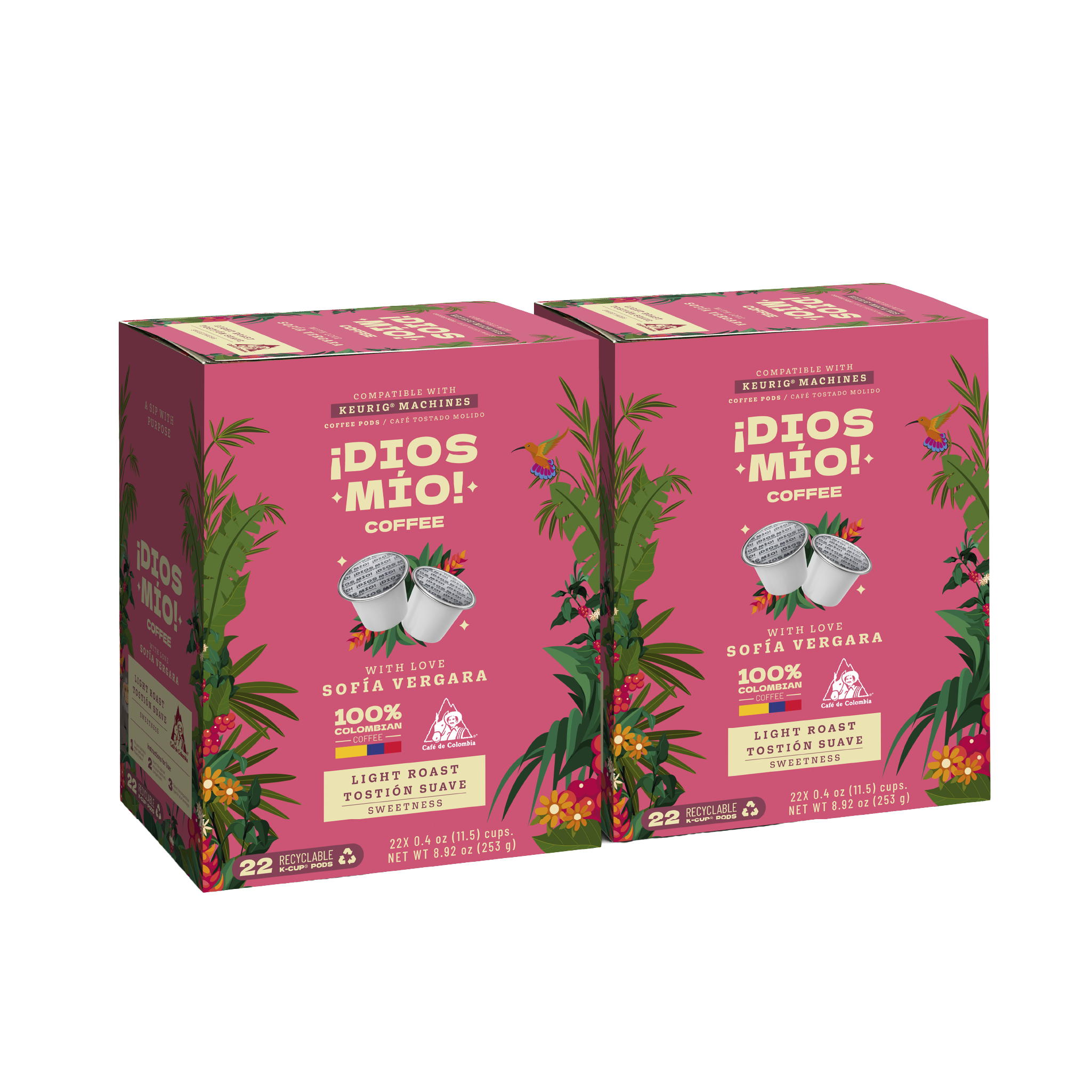 Light Roast, K- Cup Pods, 44 Units, Packx2