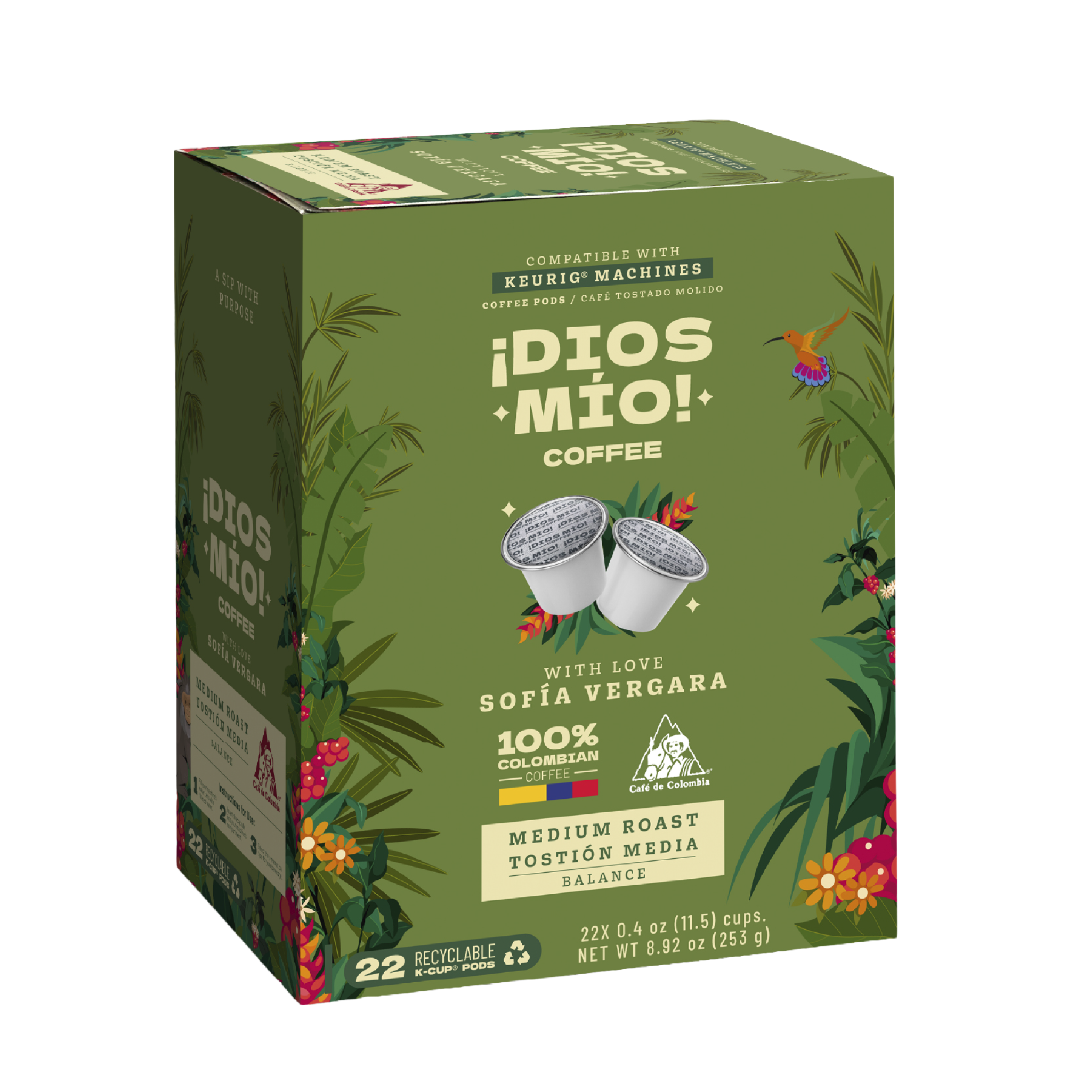 Medium Roast, K- Cup Pods, 22 Units