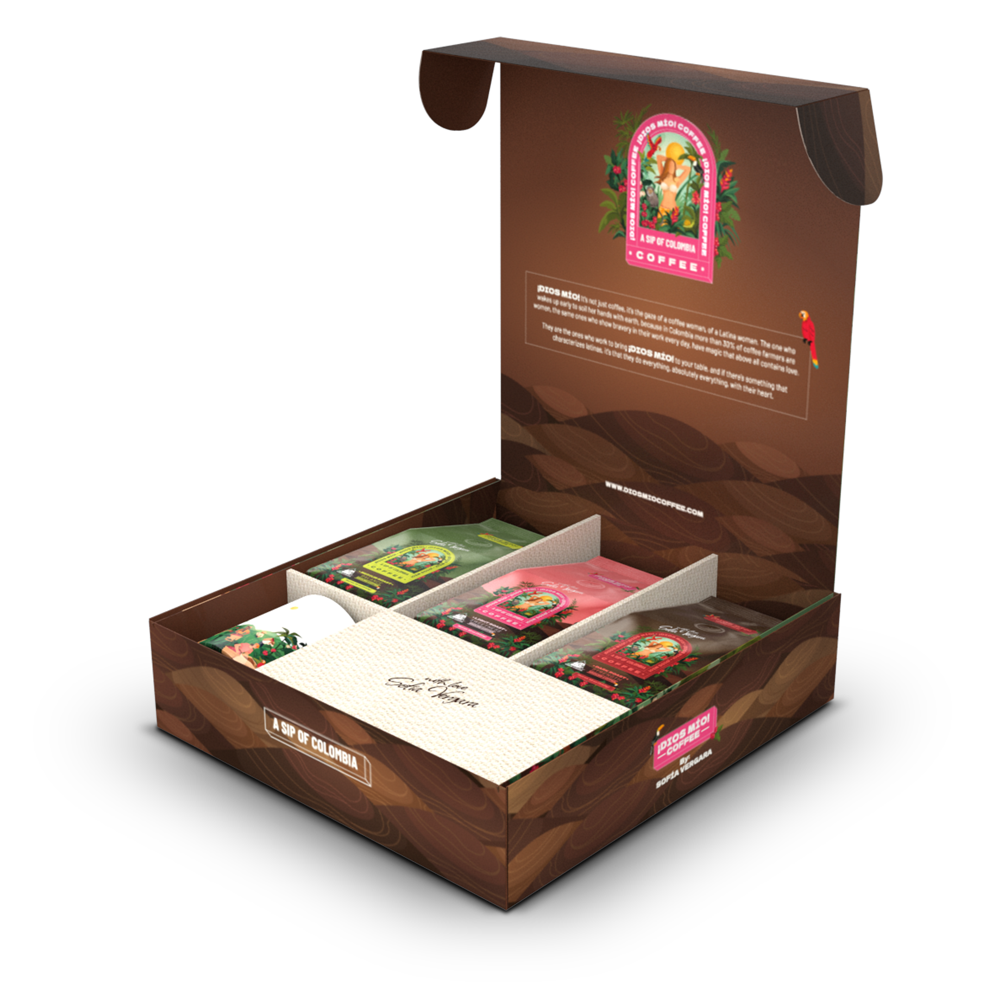 Colombian Journey Kit - Ground Coffee Mixed Roast X3 + Mug