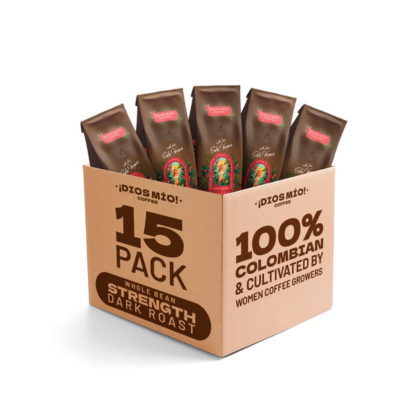 Dark Roast, Whole Bean, 12 Oz bag, Pack x15