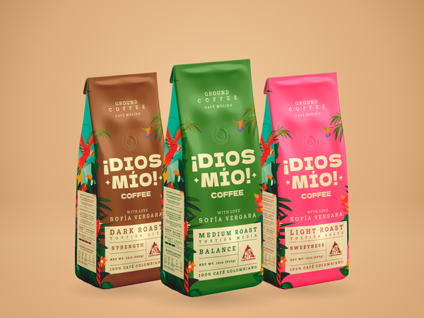 Mixed Roast, Ground, 12 oz, Pack X3