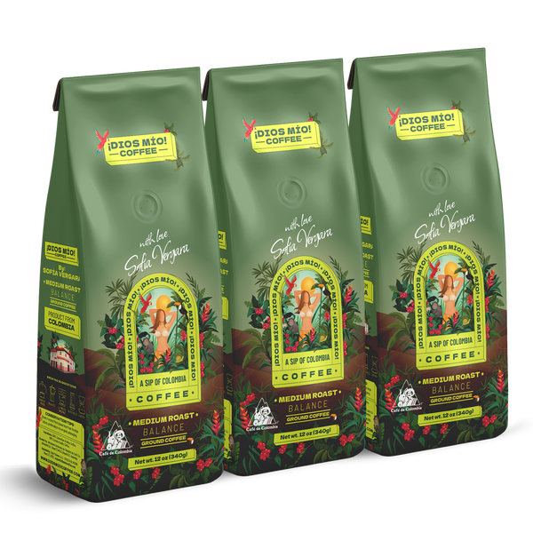 Café molido 100% colombiano – Tostión media – 340 gr - X3