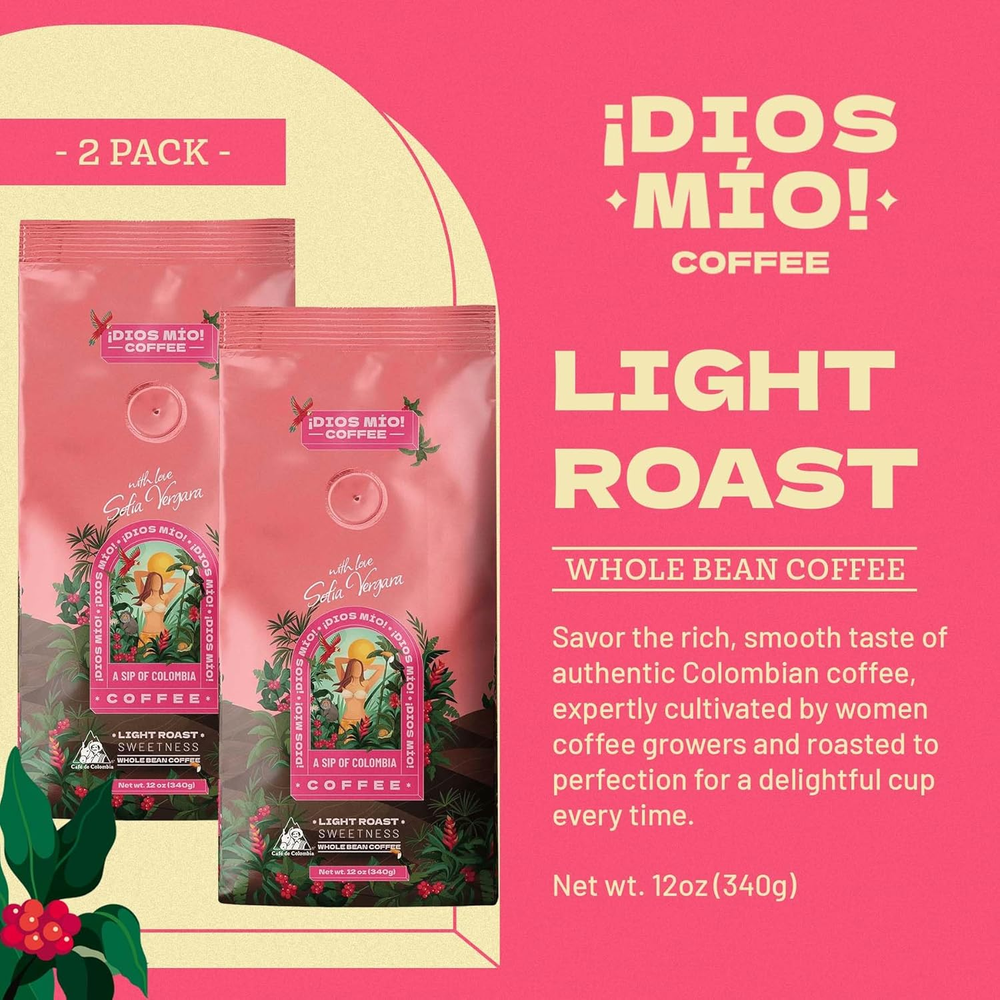 Light Roast, Ground, 12 Oz bag, Packx2