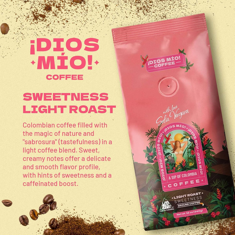 Light Roast, Ground, 12 Oz bag, Packx2