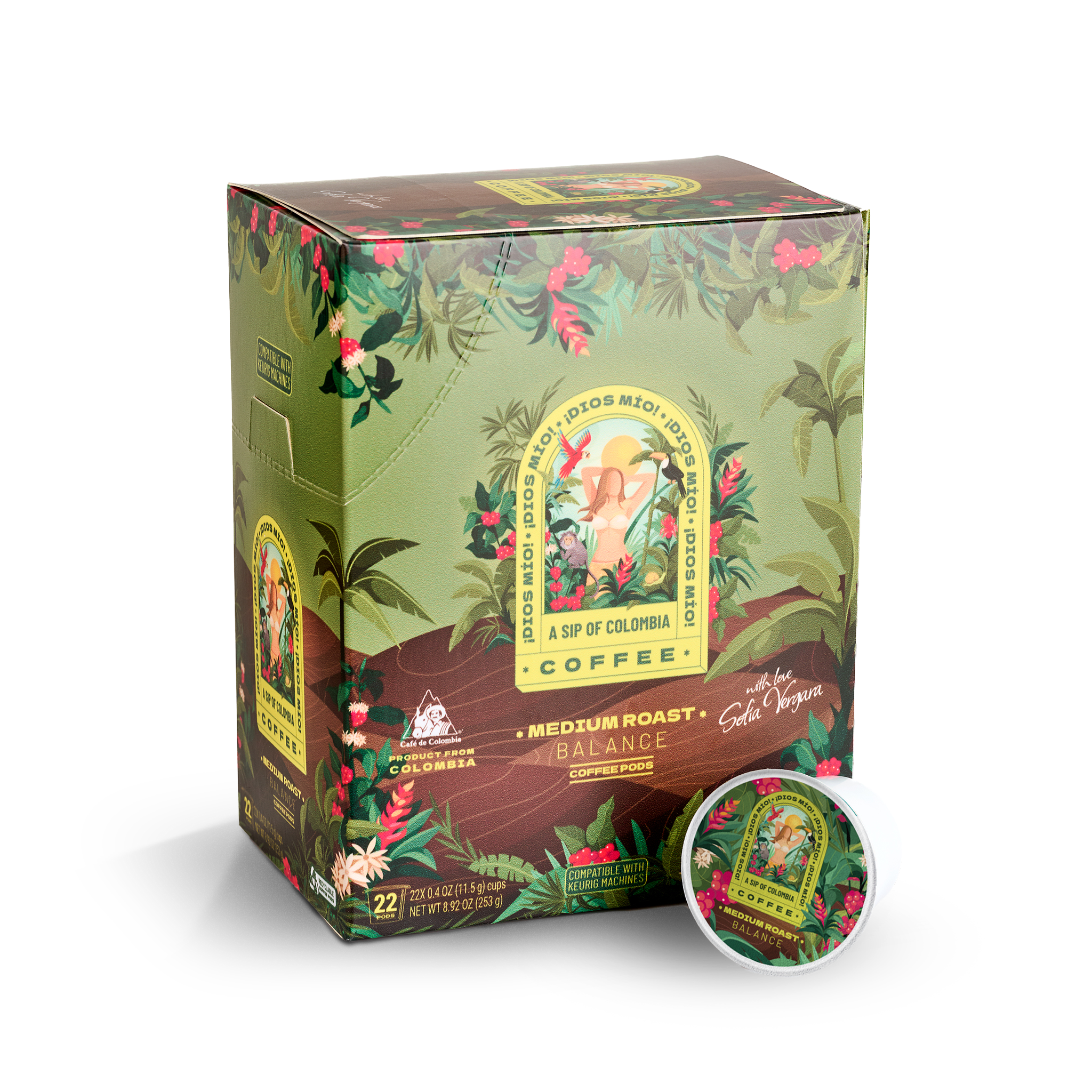 Medium Roast, K- Cup Pods, 22 Units