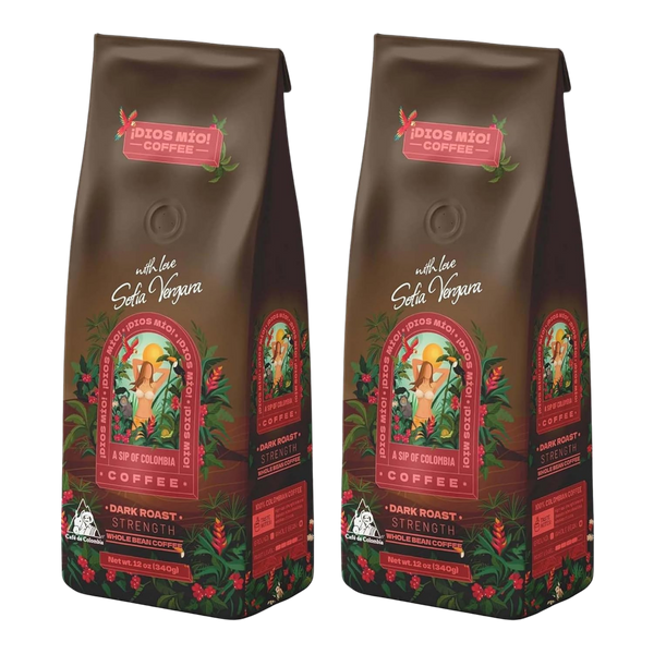 Dark Roast, Whole Bean, 12 Oz bag, Packx2