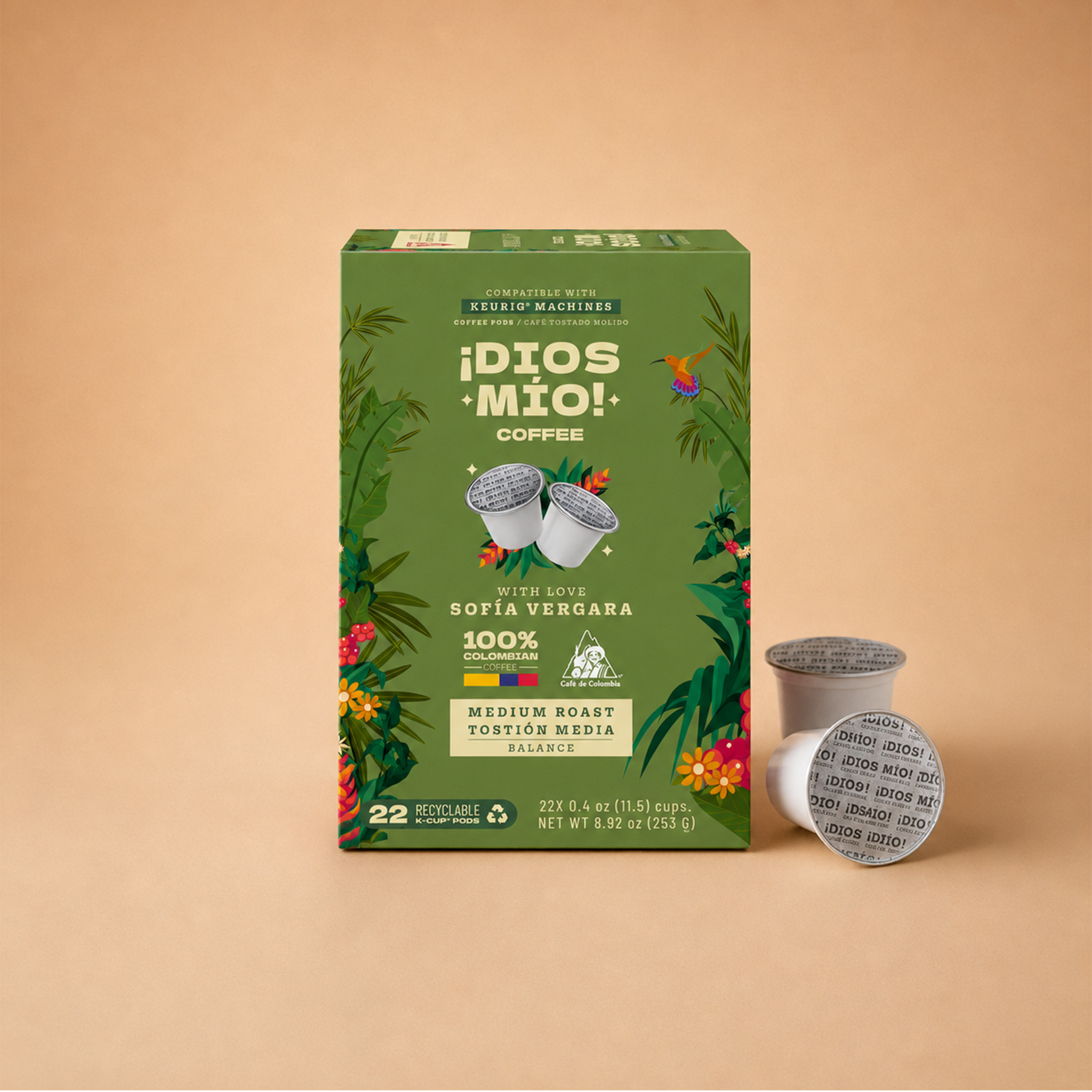 Medium Roast, K- Cup Pods, 22 Units