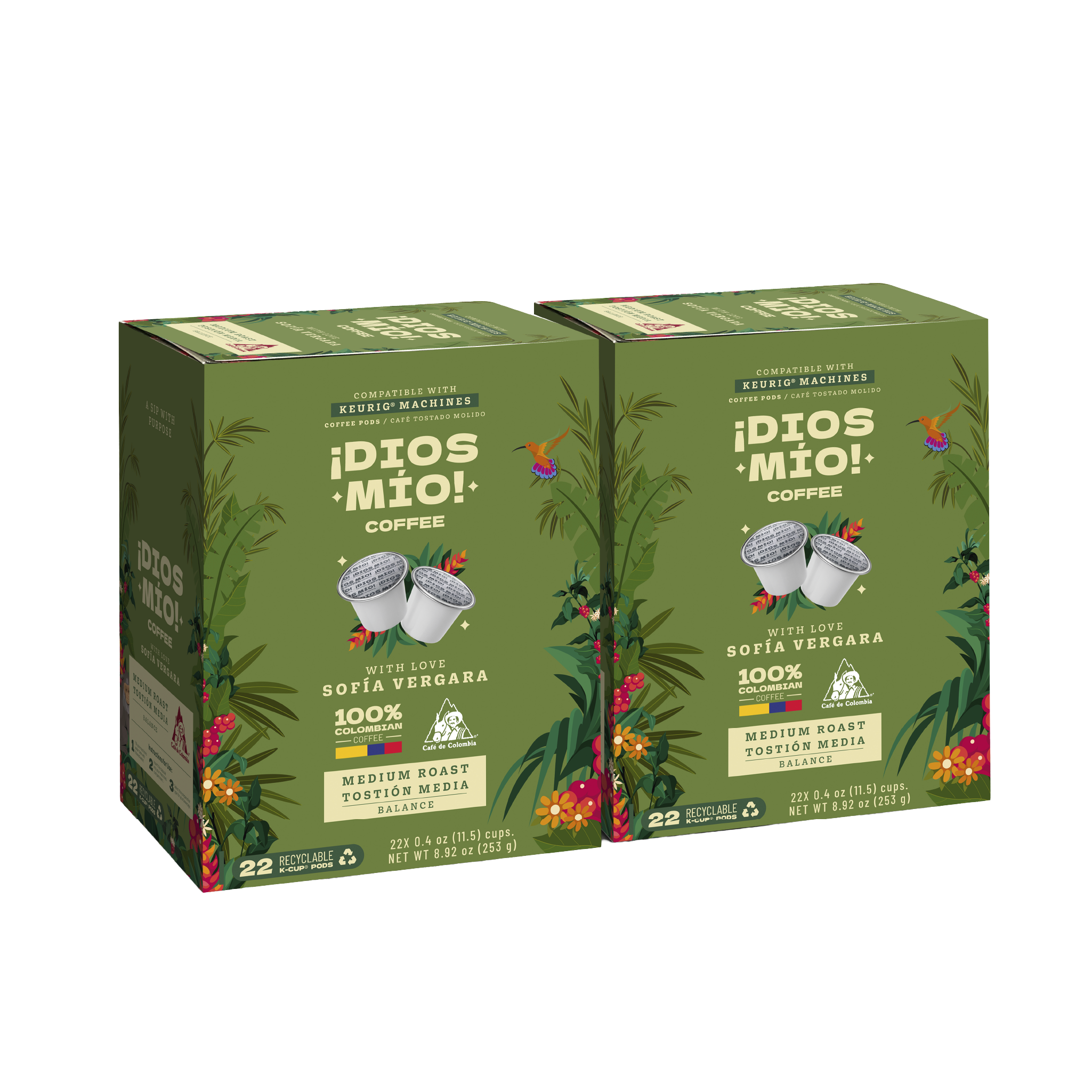 Medium Roast, K- Cup Pods, 44 Units, Packx2