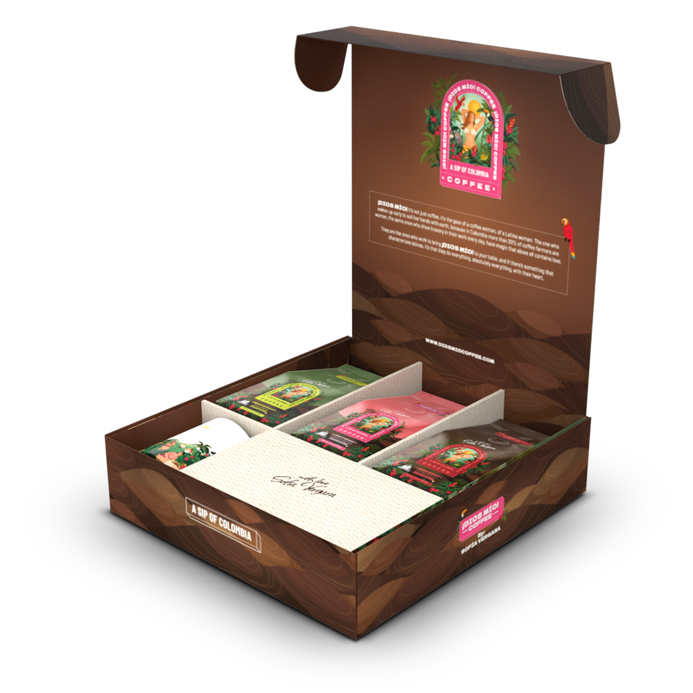 Colombian Journey Kit - Whole Bean Coffee Mixed Roast X3 + Mug