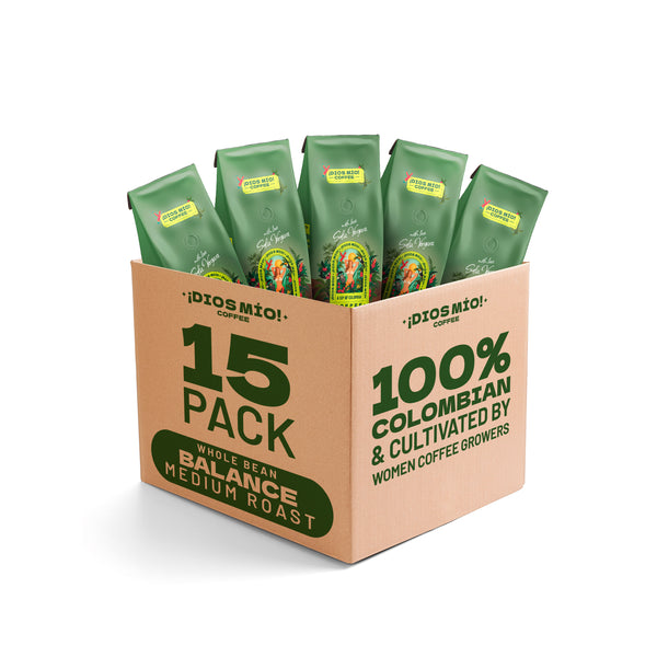 Medium Roast, Whole Bean, 12 Oz bag, Pack x15