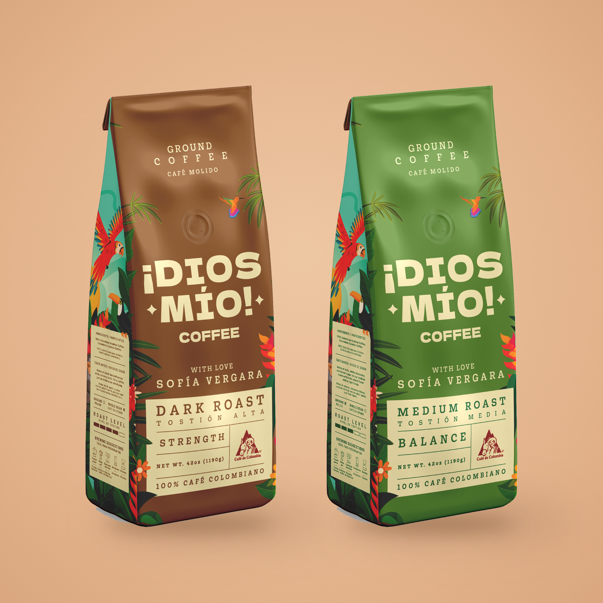 Dark & Medium Roast Ground Coffee Bundle – 12 oz