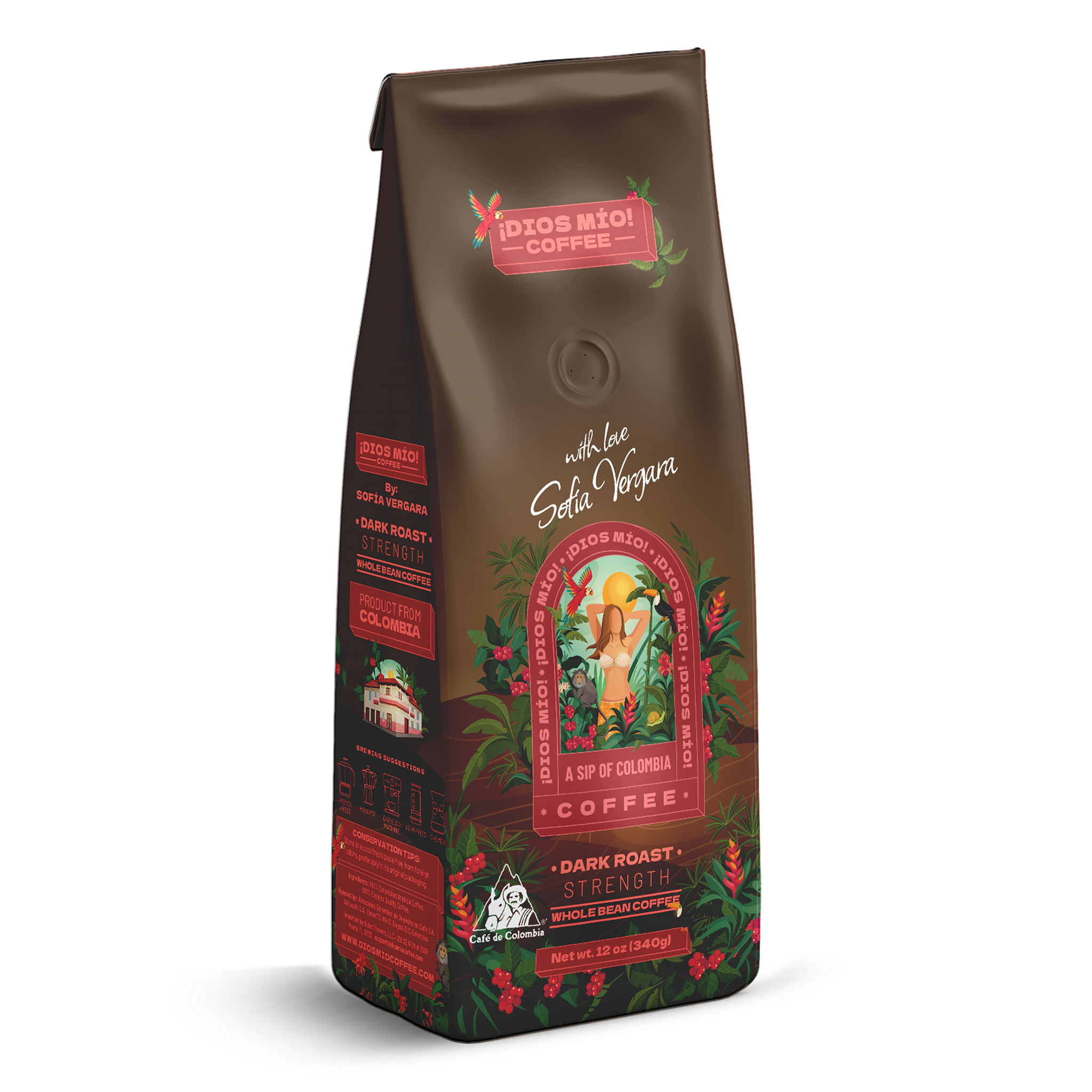 Dark Roast, Whole Bean, 12 Oz bag