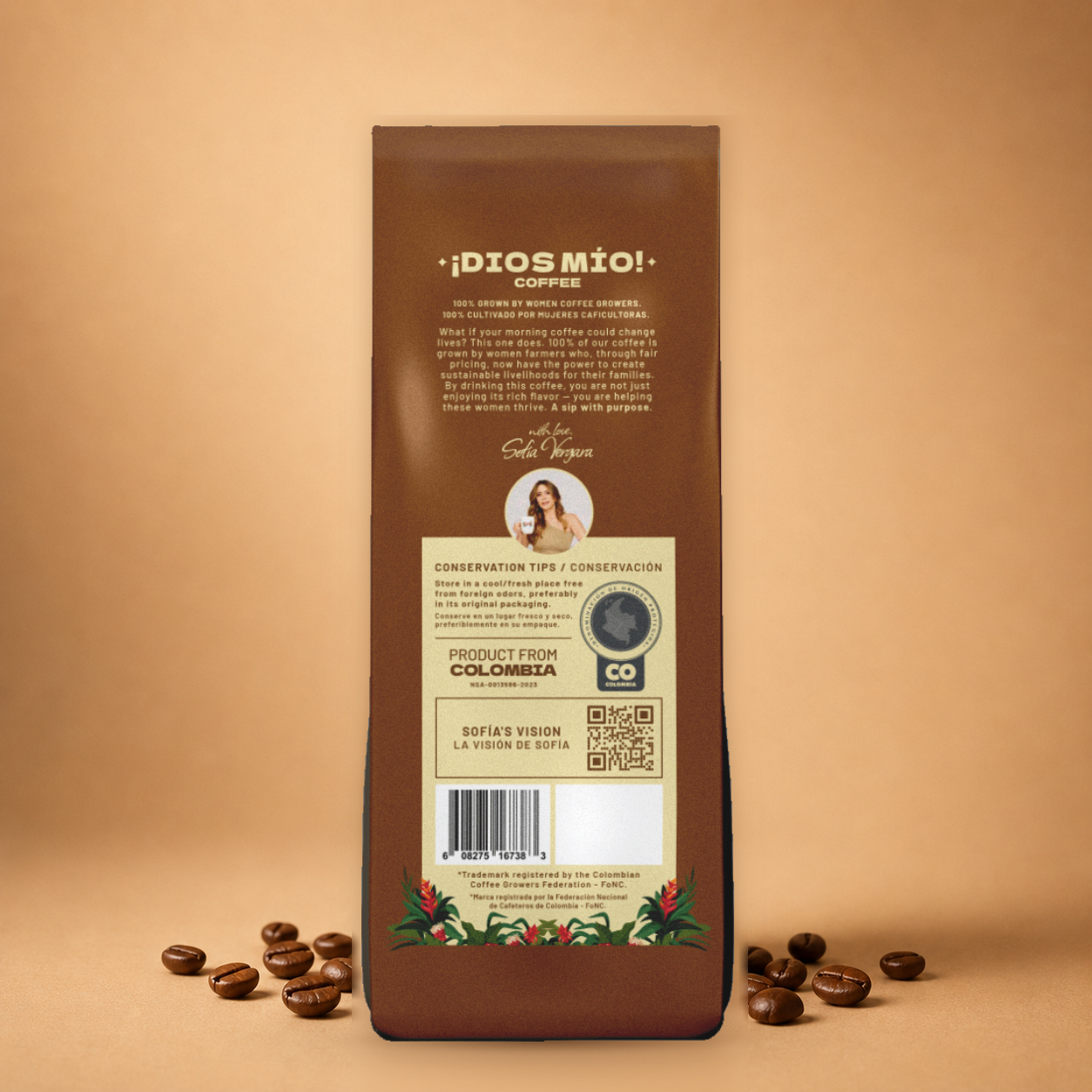 Tostado oscuro, molido, bolsa de 12 oz