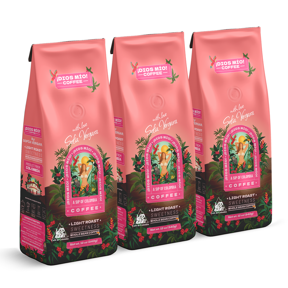 Café en grano 100% colombiano – Tostión suave – 340 gr - X3