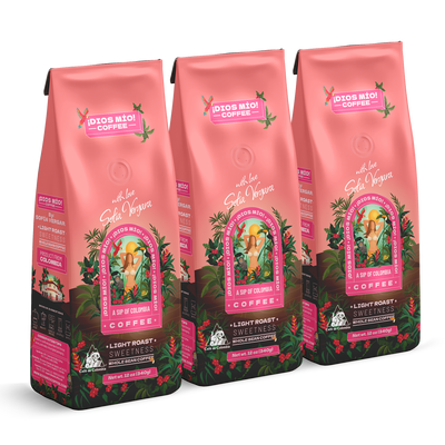 Light Roast, Whole Bean, 12 Oz bag, Packx3