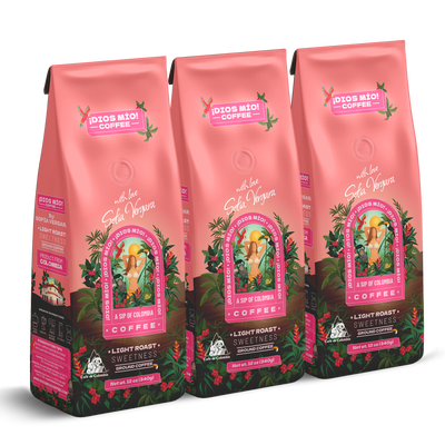 Light Roast, Ground, 12 Oz bag, Packx3