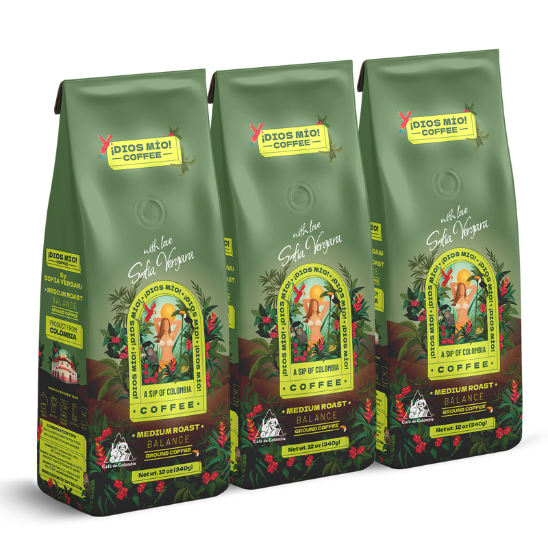 Medium Roast, Ground, 12 Oz bag, Packx3